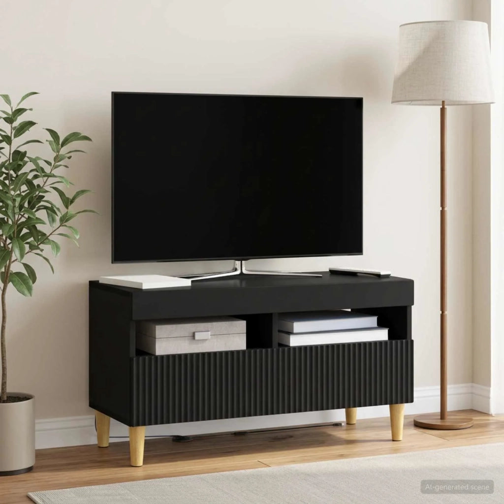 Mobile TV LED Nero Legno ingegnerizzato 896776