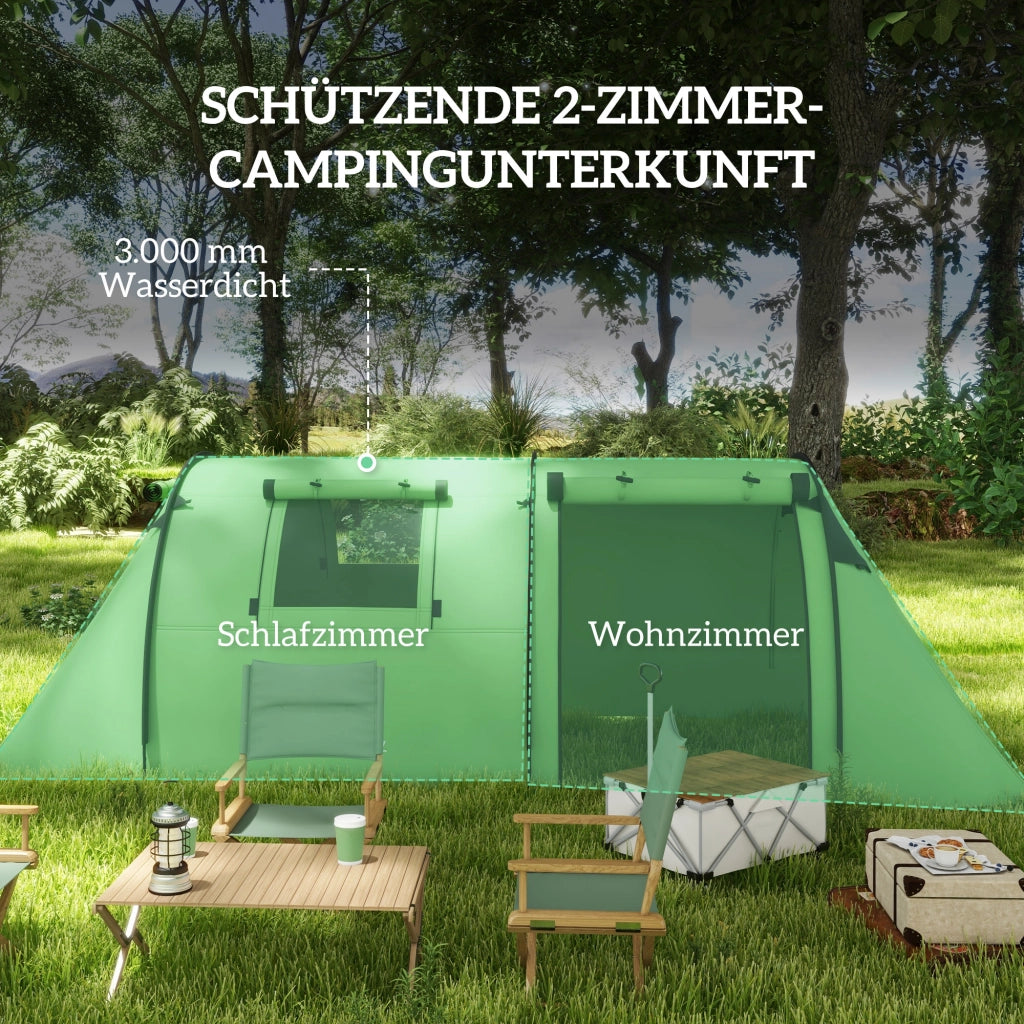 Tenda da campeggio 3-4 persone impermeabile ¨C Minimal ¨C Verde scuro