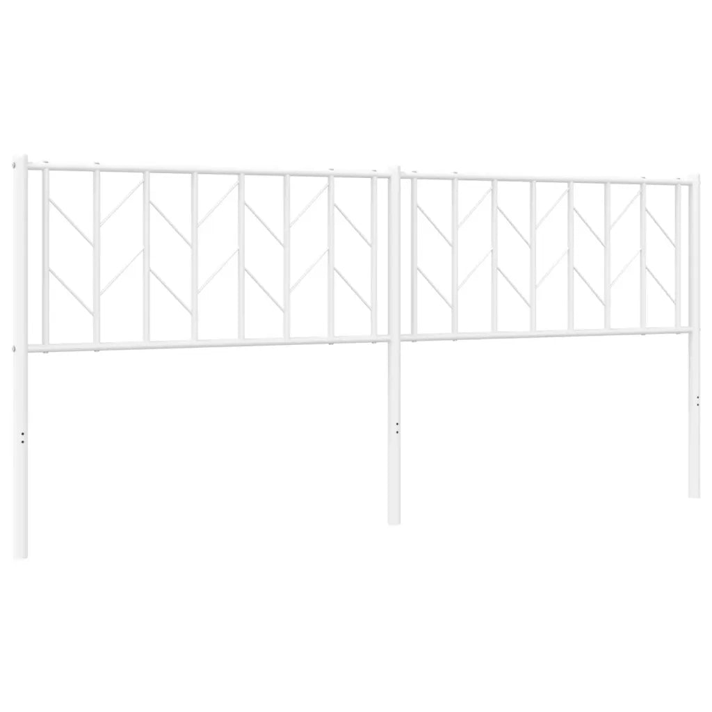 Testiera di Ricambio in Metallo Bianco 193 cm 374523