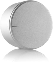 Draaiknop in Alluminio - 38x22mm - Adatto per Potenziometri - Argento