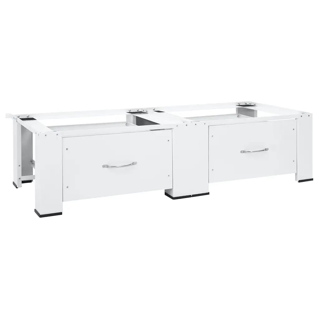 Supporto Doppio Lavatrice e Asciugatrice con Cassetti Bianco 51195