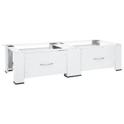 Supporto Doppio Lavatrice e Asciugatrice con Cassetti Bianco 51195