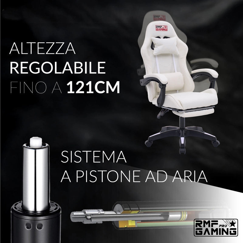SEDIA DA GAMING COLORE BIANCA