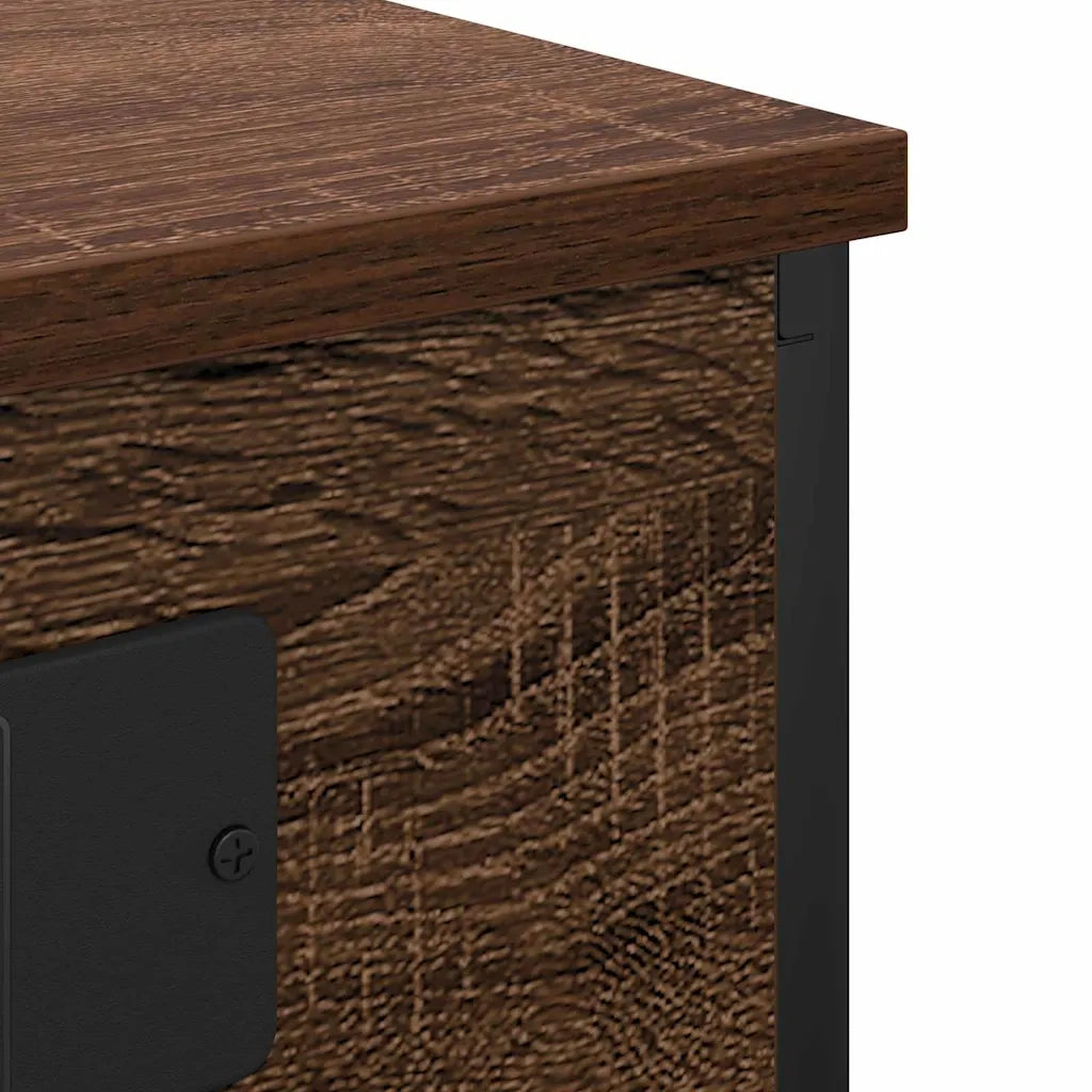 Armadio da Notte 2 pcs Rovere Marrone 41 x 31 x 51 cm 859514
