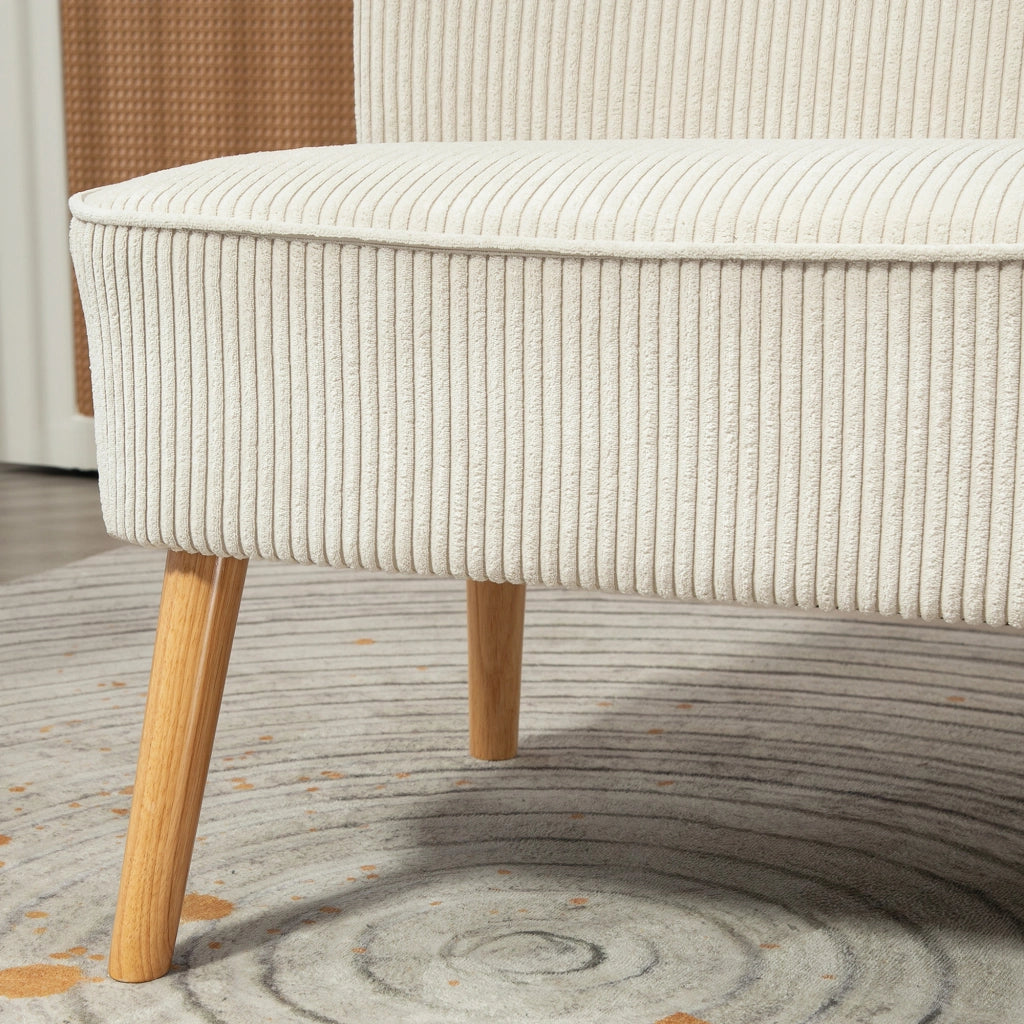 Divanetto 2 Posti ¨C Minimal ¨C Cremewei? Tessuto 117x56.5x77 cm