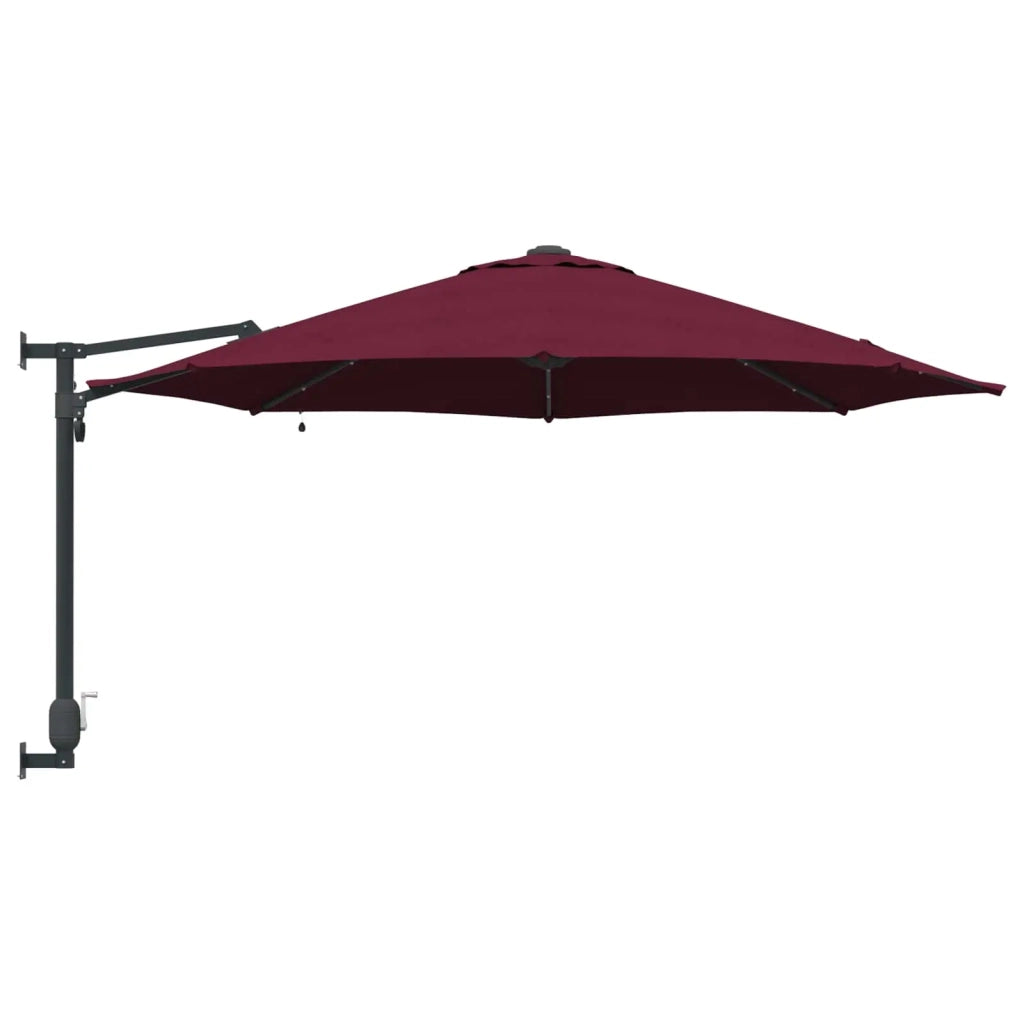 Ombrello da giardino Rosso Bordeaux 248 x 248 x 148 cm 42003247