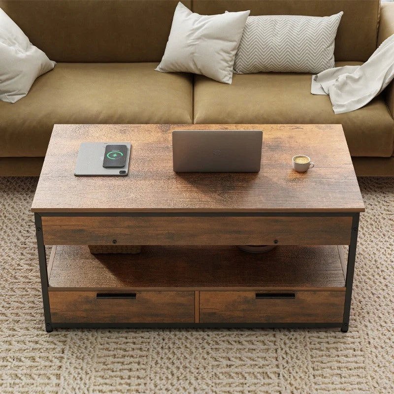 Couchtisch, braun 100x48x50 cm