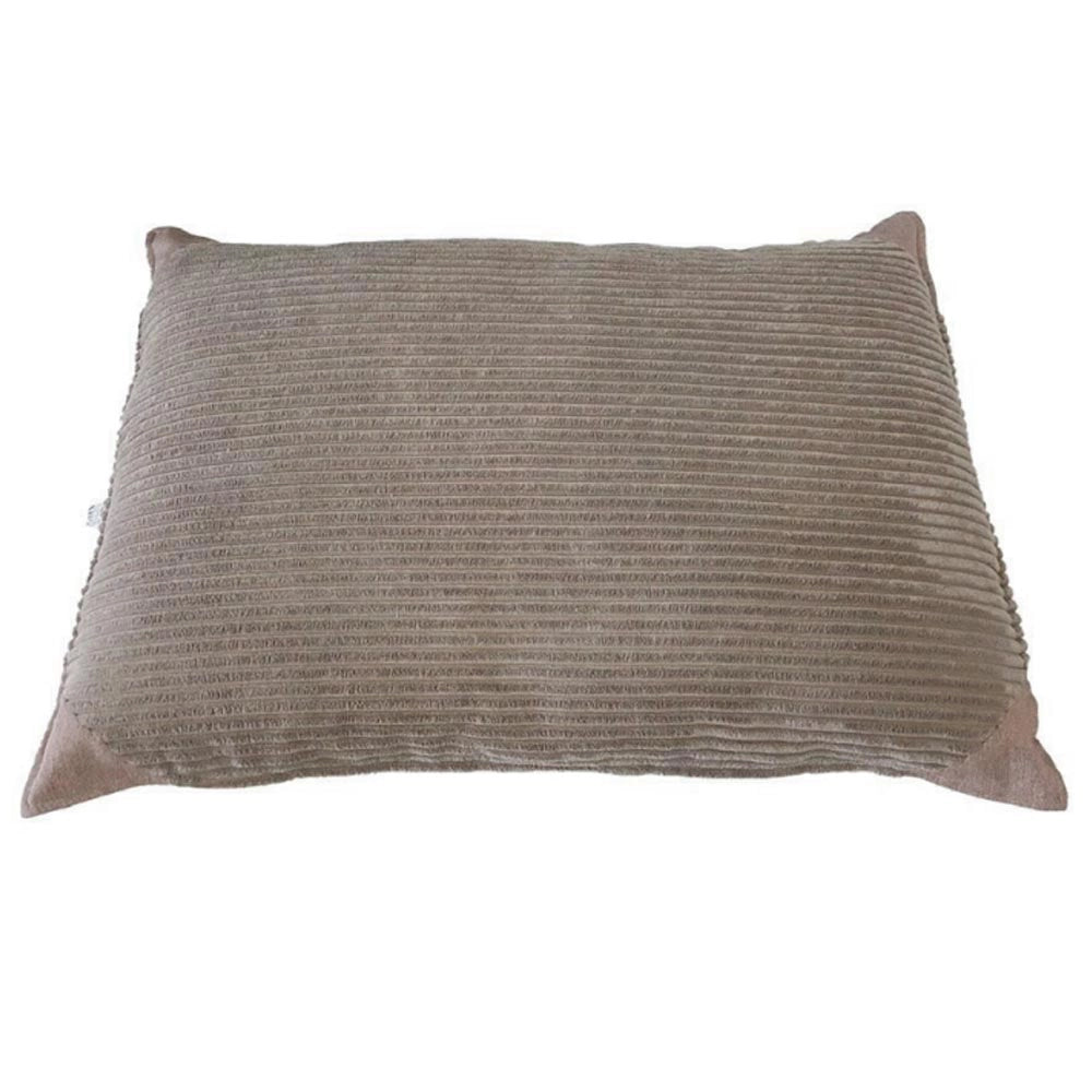 Cuscino sfoderabile per cani elegance velluto nocciola 70 cm