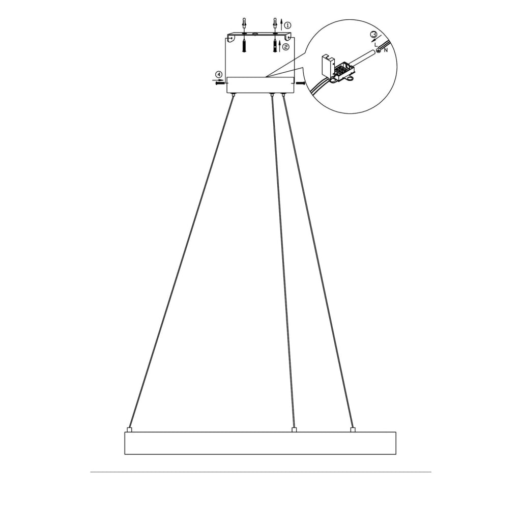 Lampada a sospensione LED Light Prestige Midway Ø60 nera