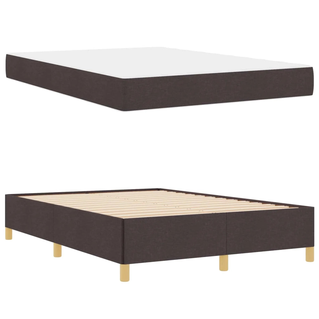 Struttura del letto Marrone Scuro 160 x 200 cm Tessuto 3398951
