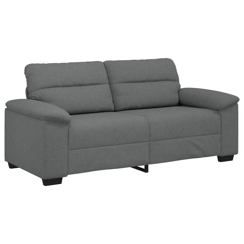 Divano a 2 Posti-Sofa 2 Posti Grigio Scuro 140 cm in Tessuto 747004