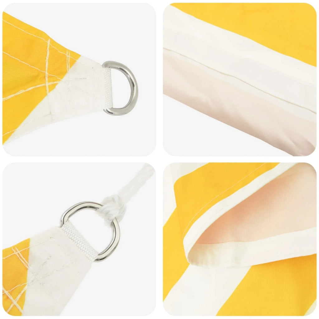 Vela da ombra solare Giallo e Bianco 7 x 4 m 42031078