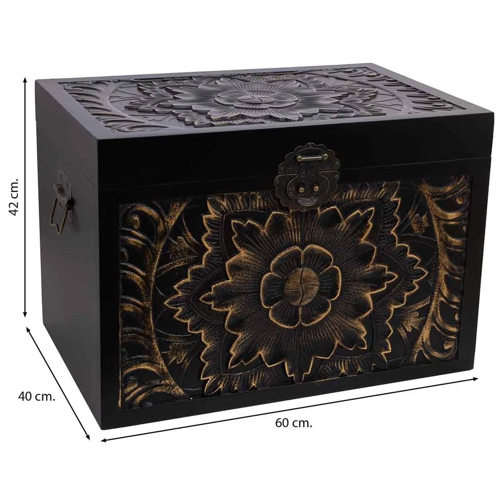 Baule in legno 60x40x42h cm