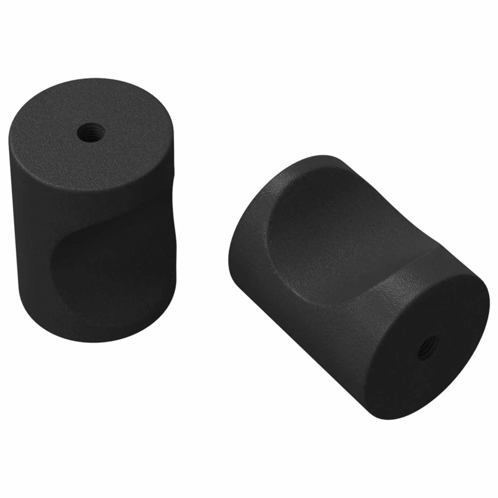 Maniglie per Armadi 2 pz Nero M4 x 12 mm Ferro CFW9362522