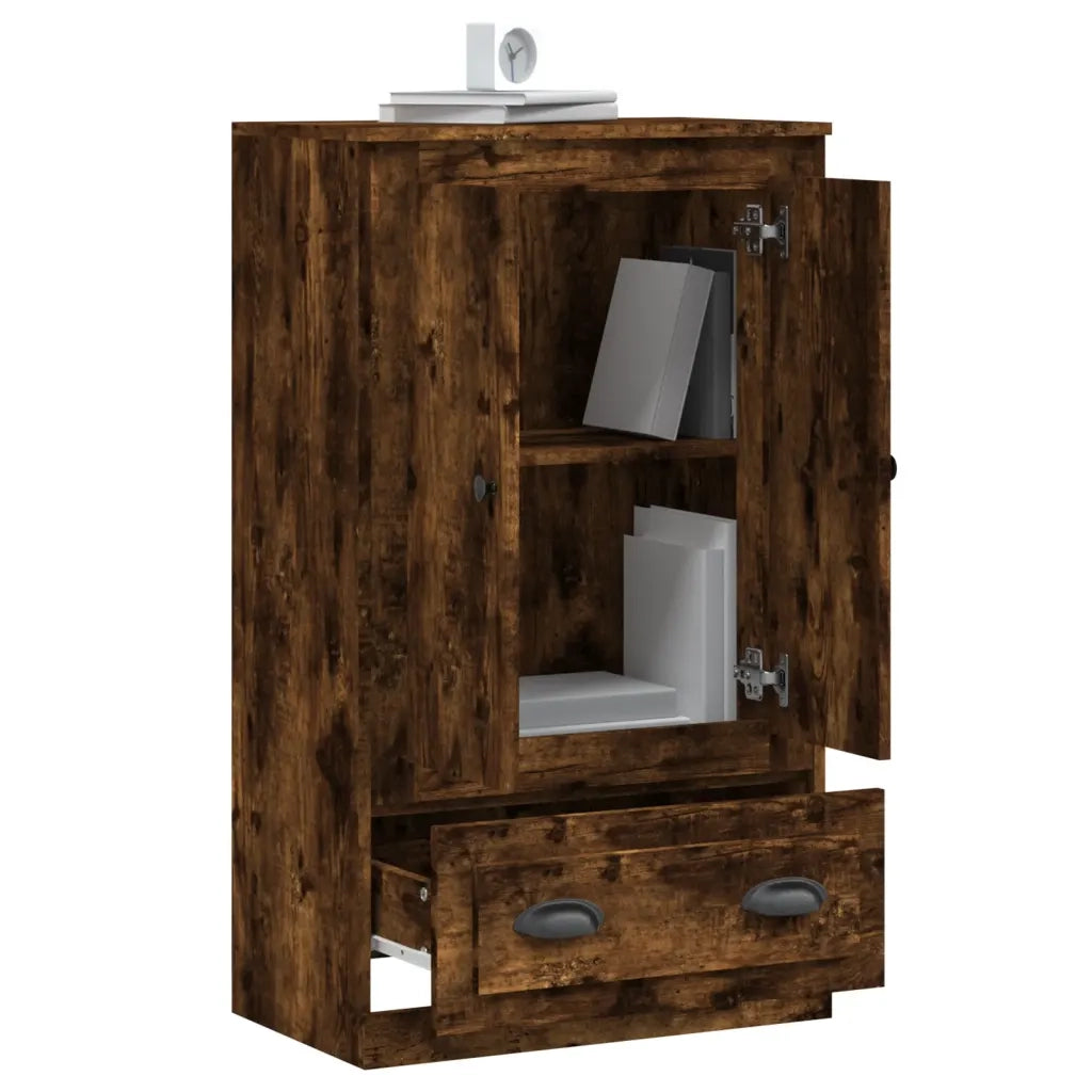 Credenza Rovere Fumo 60x35,5x103,5 cm in Legno Multistrato 816301