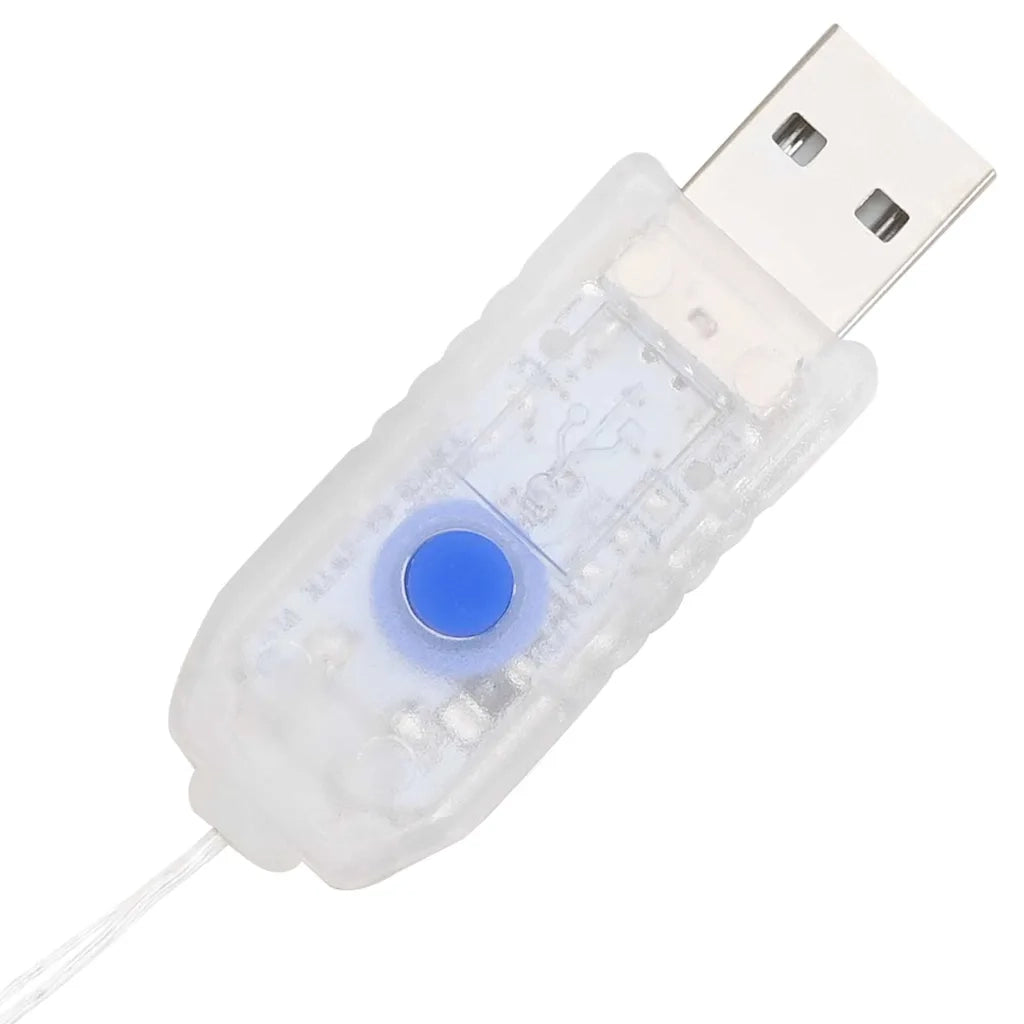 Ghirlanda con 150 LED Blu 120 cm Acrilico 42019131
