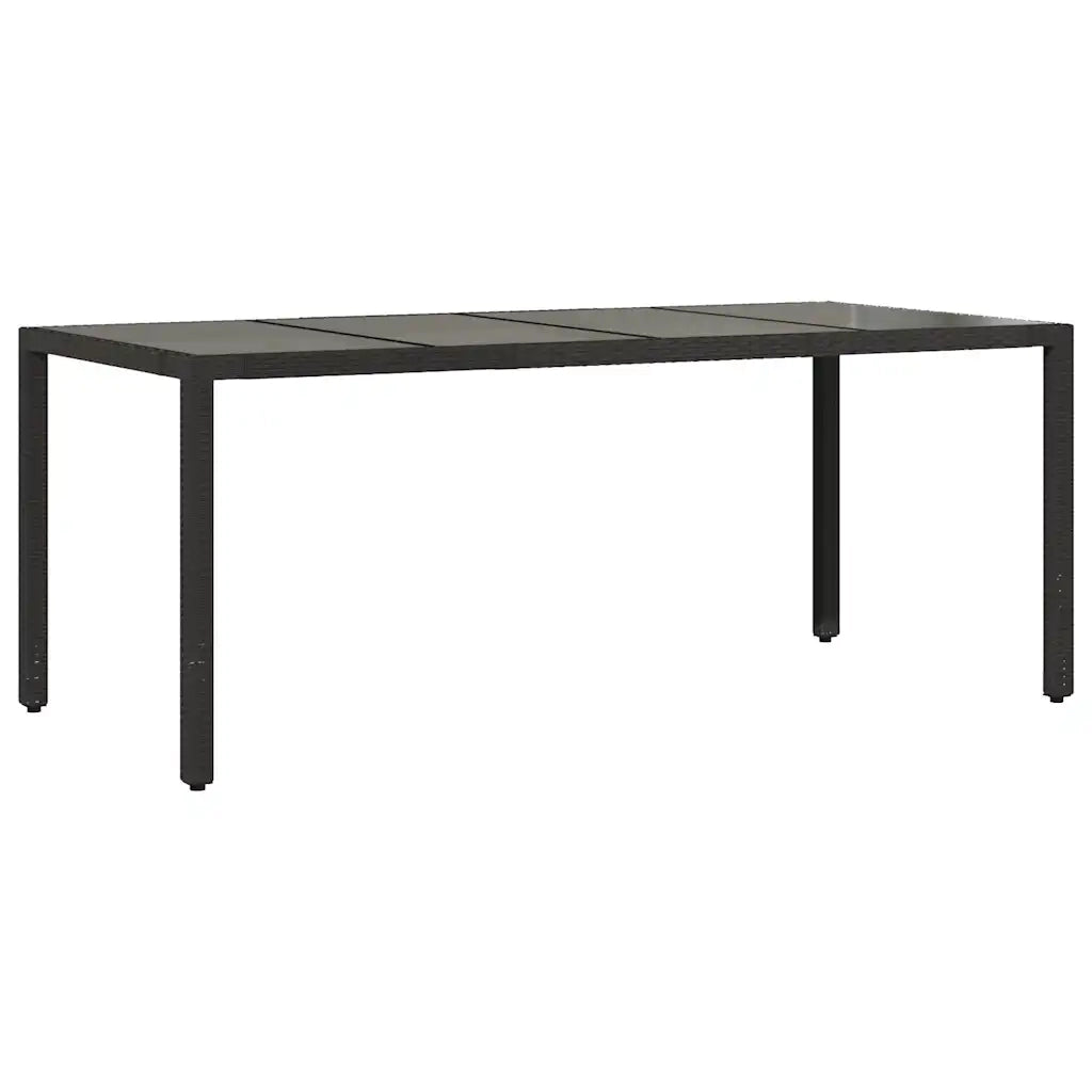 Set Bistrò da Giardino 9 pz con Cuscini in Polyrattan Nero 3276995