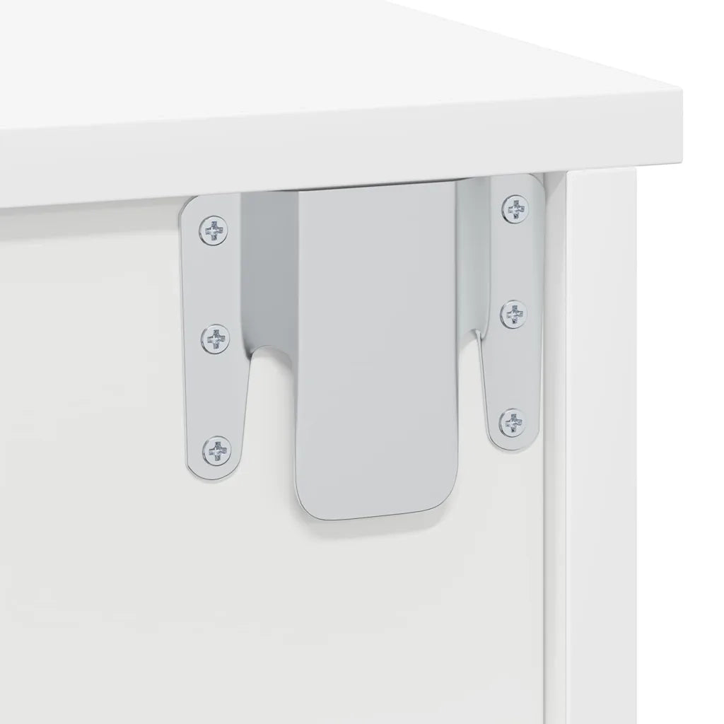Comodino 2 pcs Bianco 40 x 31 x 15 cm Legno multistrato 891105