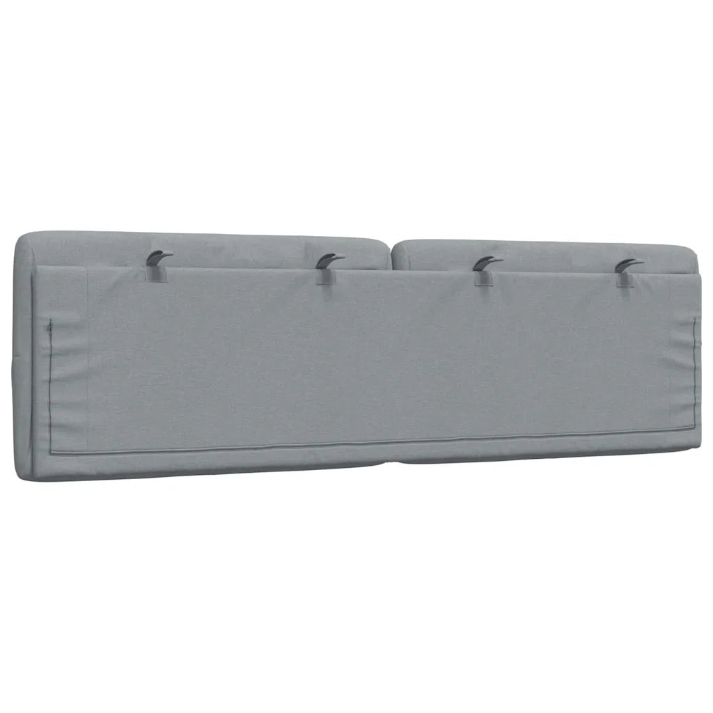 Cuscino Testiera Grigio Chiaro 160 cm in Tessuto 4019226
