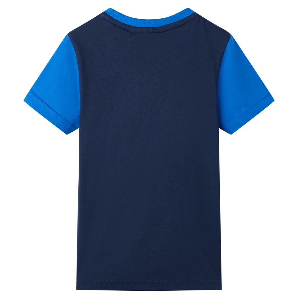Maglietta da Bambino Blu e Blu Marino 116 12531