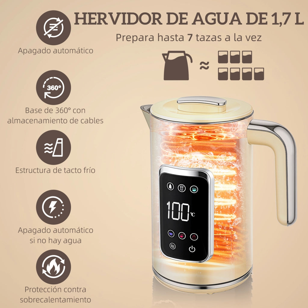 Tavolo da Pranzo con Tostapane e Bollitore ¨C Minimal ¨C Bianco