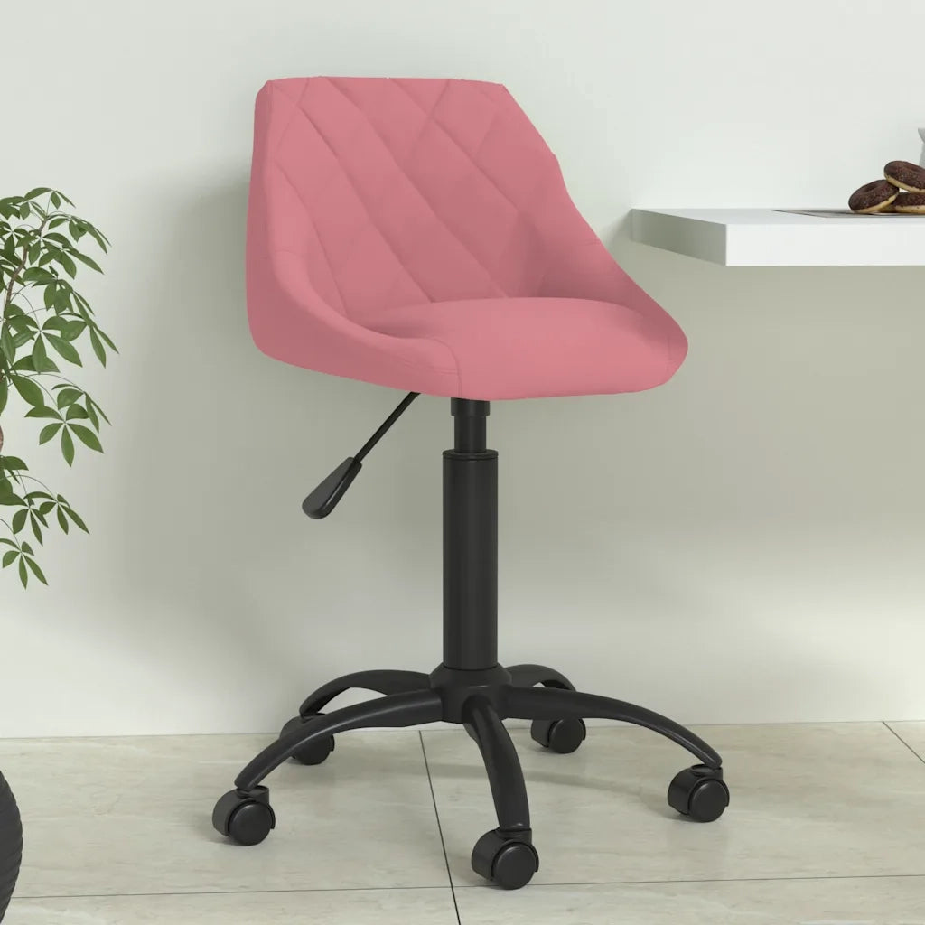 Sedia da Pranzo Rosa in Velluto 335365