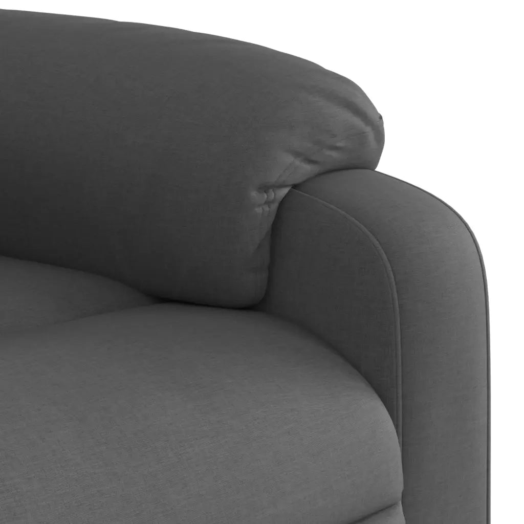 Poltrona reclinabile in tessuto grigio scuro 3205681