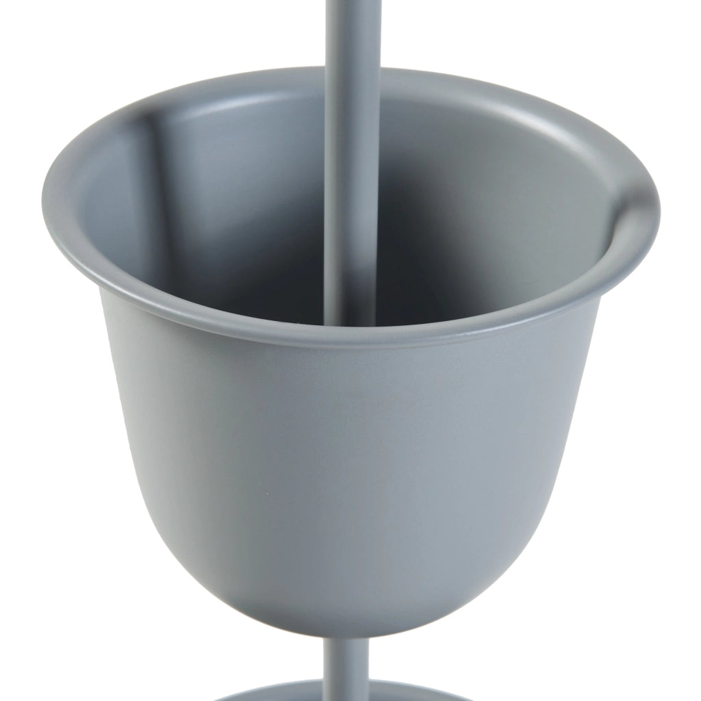 Stand Portapiante Alphen con 2 Vasi - Grigio scuro [en.casa]