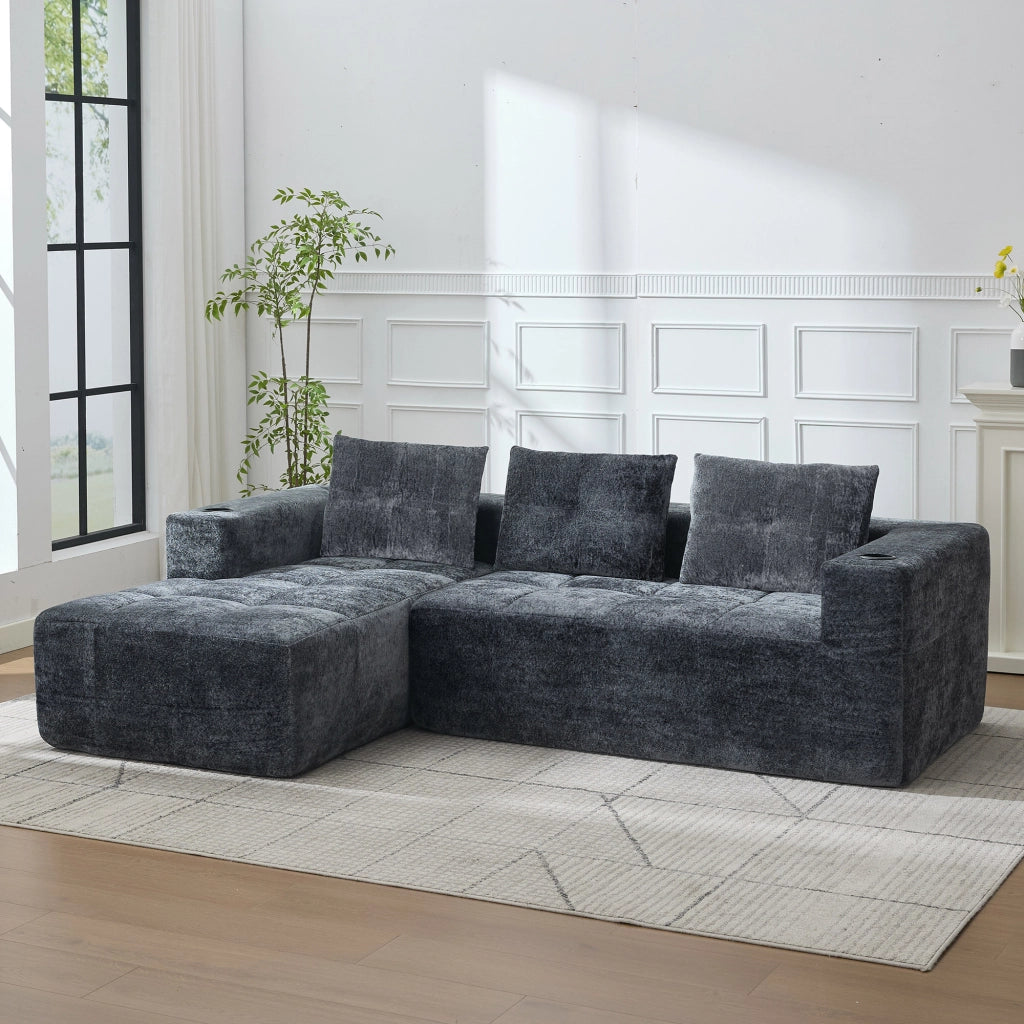 Divano Angolare 3 Posti con Cuscini ¨C Xylo ¨C 258 cm