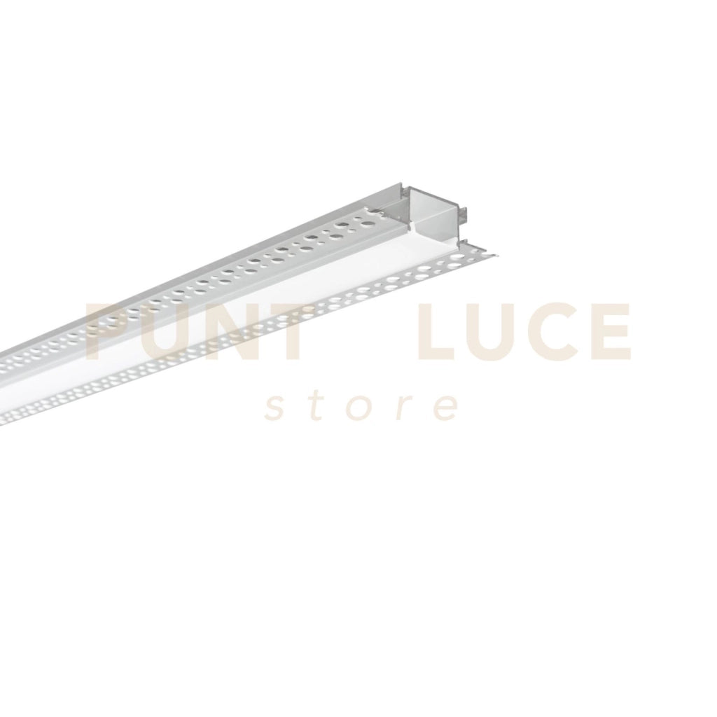 PROFILO GORIZIA ALLUMINIO E OPALE CON TAPPI INCLUSI 200X6,2X1,8CM