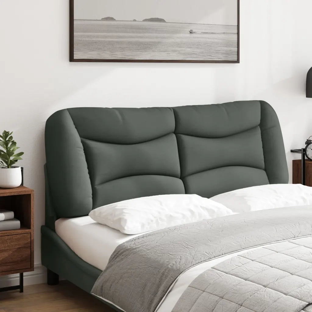 Cuscino Testiera Hvar Grigio Scuro 120 cm in Tessuto 374562