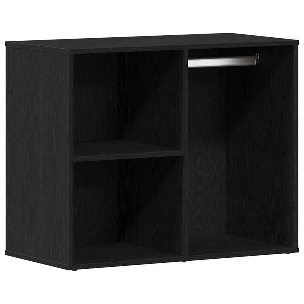 Mobiletto Cosmetico con lo scaffale Rovere Nero 80 x 40 x 65 cm 862788