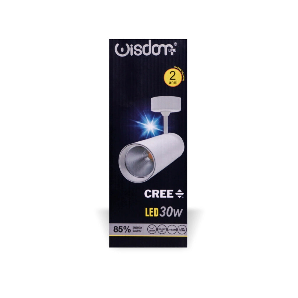 Faretto led 30w COB 3000k