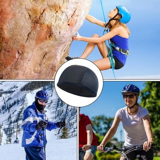 Set di copertura sottocasco 3 pezzi - Protezione dell'aria - Protezione UV - Accessori per bicicletta - Materiale poliestere - Misura di diametro del manubrio 54-58 cm - Accessorio per bicicletta