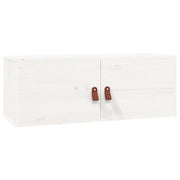 Pensile Bianco 80x30x30 cm in Legno Massello di Pino CFW9541243