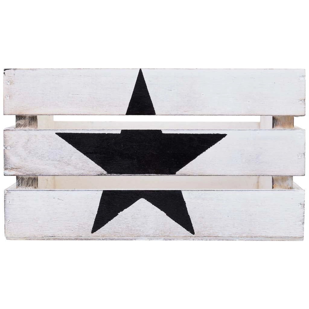 Cassetto in legno bianco 18x12x10h cm