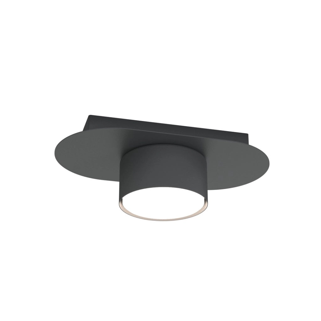 Spot soffitto minimalista ovale nero 1xGX53 12W Diaz Emibig