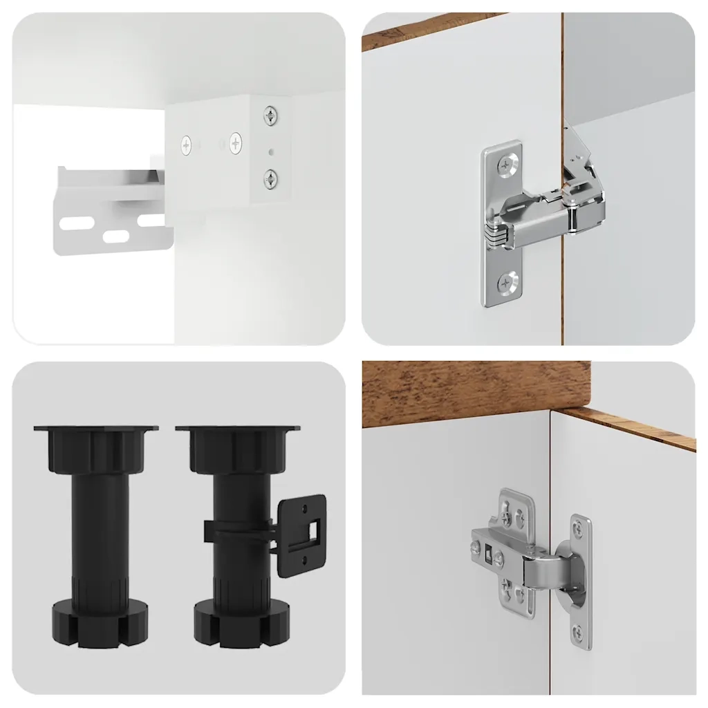 Set Mobili da Cucina 11 pz Kalmar Legno Vecchio in Truciolato 3314949