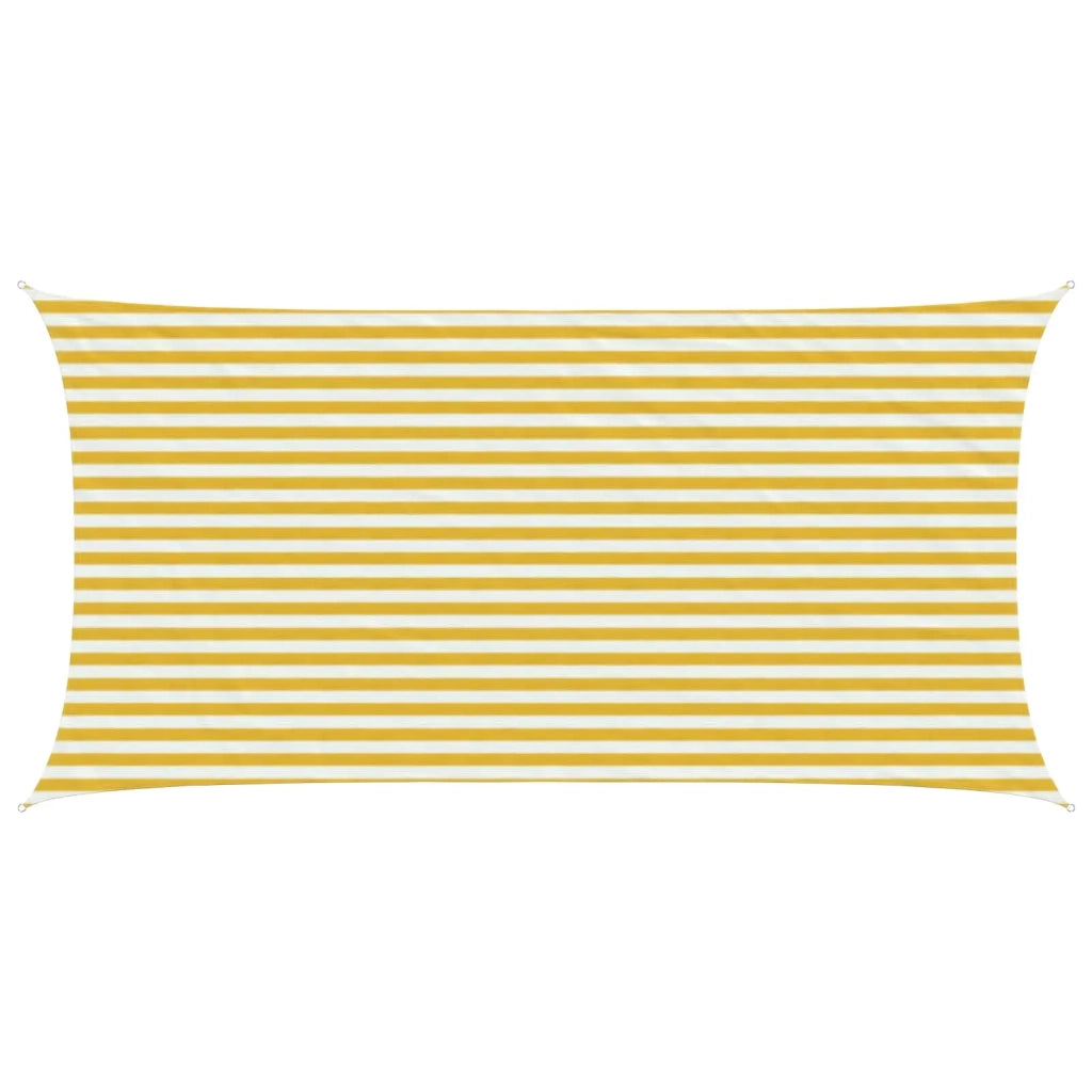 Telo Ombra Giallo e Bianco 2,5 x 4,5 m HDPE 42032826