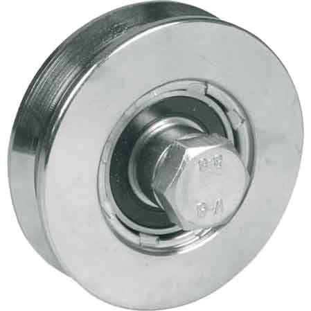 RUOTA CON BULLONE PER CANCELLI A 2 CUSCINETTI 160 mm