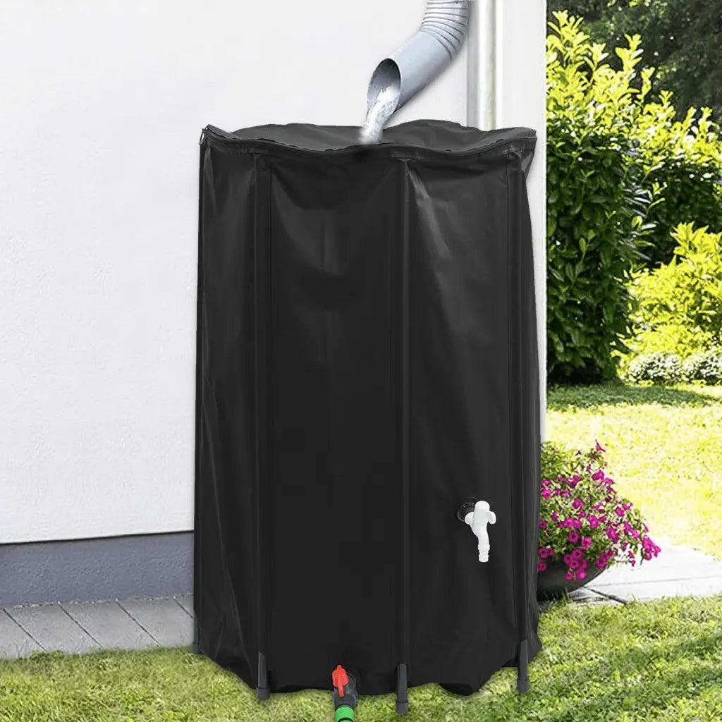 Serbatoio Acqua con Rubinetto Pieghevole 500 L in PVC 155995