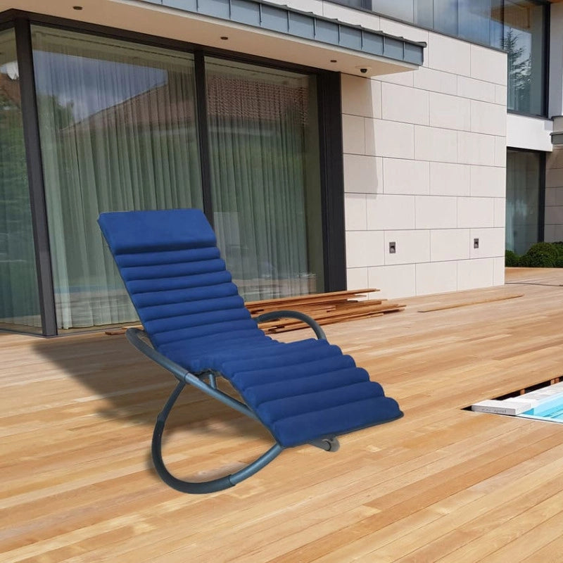 Lettino prendisole SWING LUXE MONACO - Blu