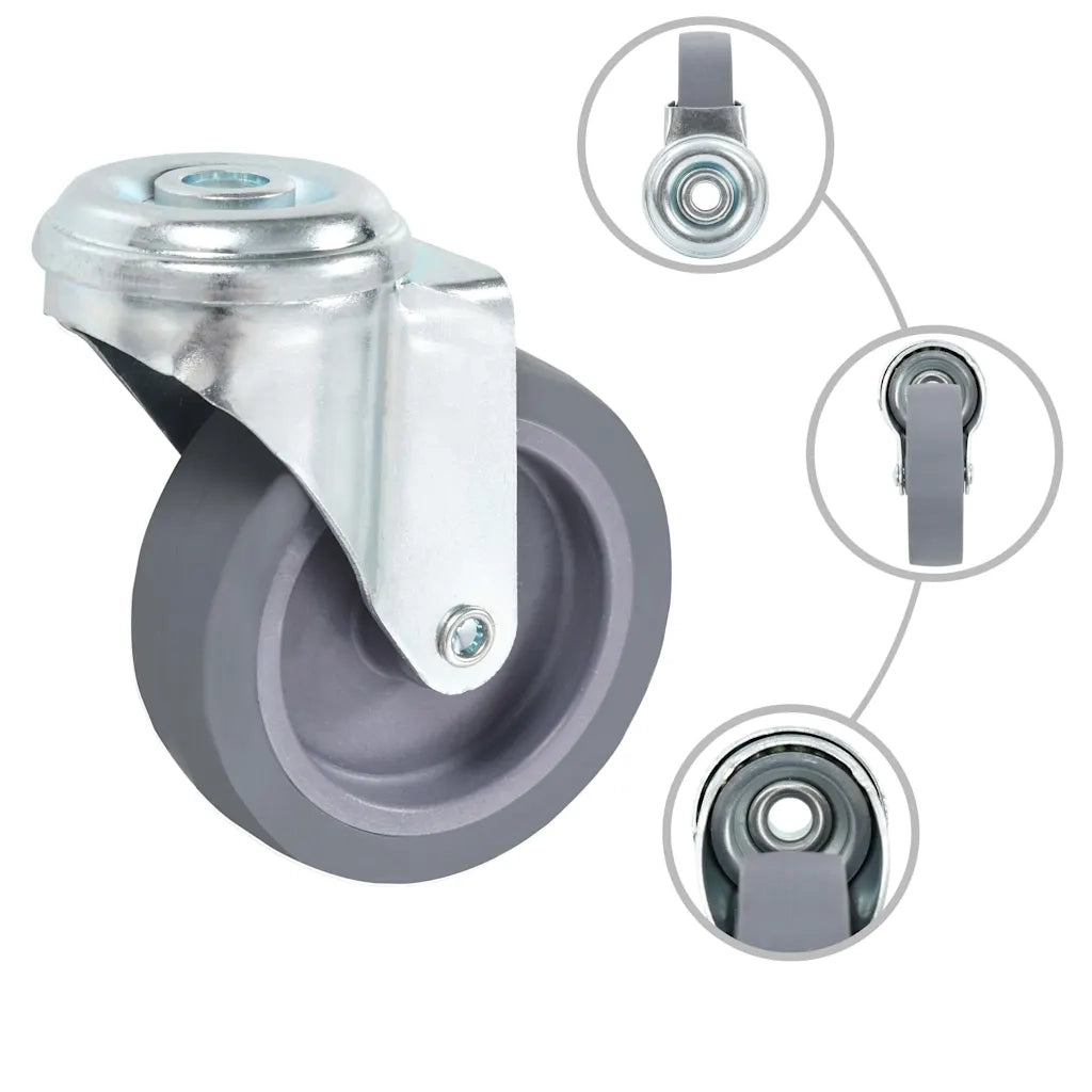 Ruote Girevoli con Foro per Bullone 8 pz 75 mm 277886