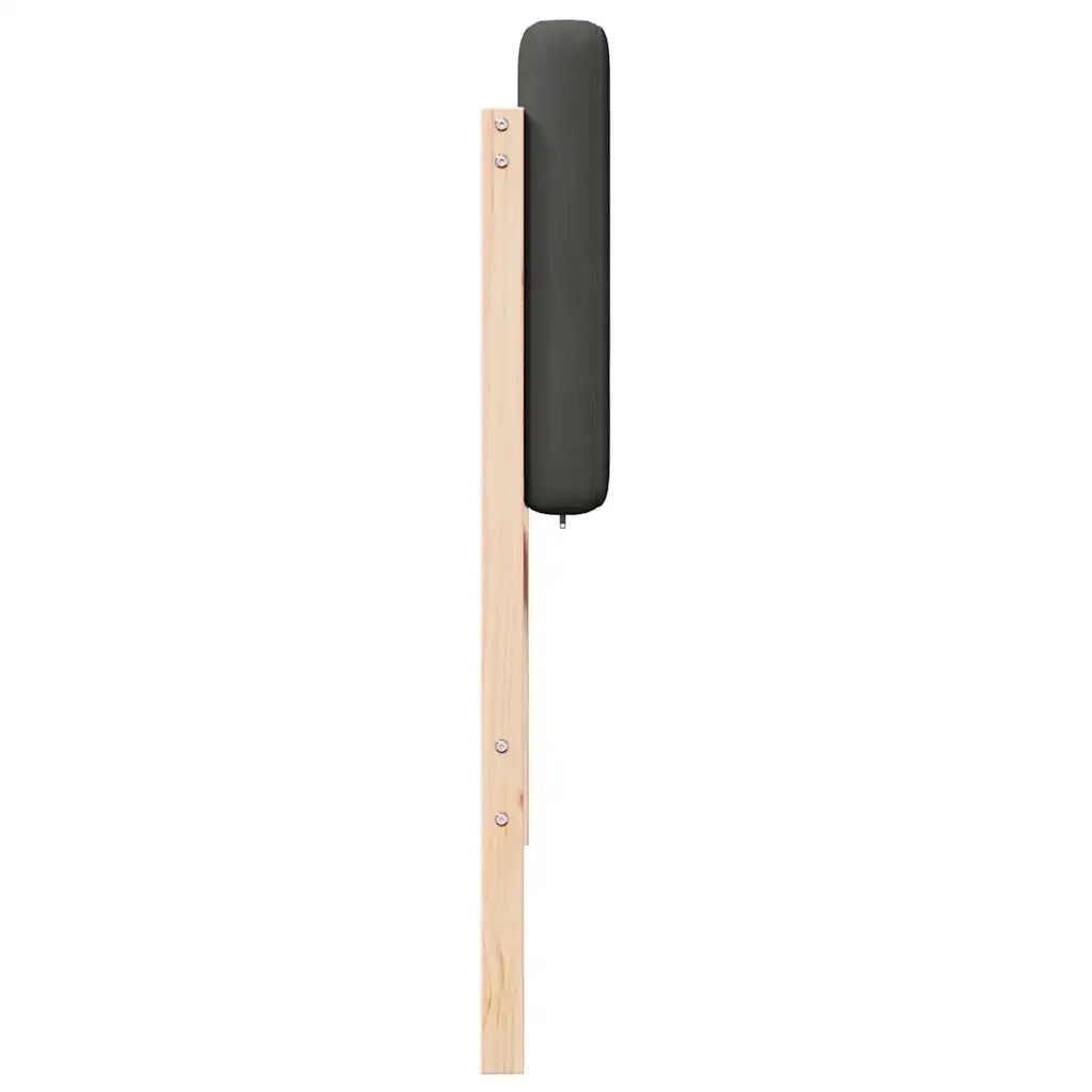 Testiera imbottita-Testiera con Cuscini-Testata Marrone e grigio scuro 75 cm Pino massello 666215