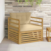 Divano da esterno Bianco e Beige 3439120