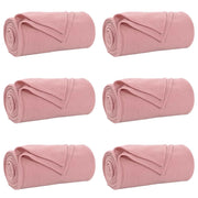 Coperte da Pile 6 pz Rosa 240 x 220 cm Panno