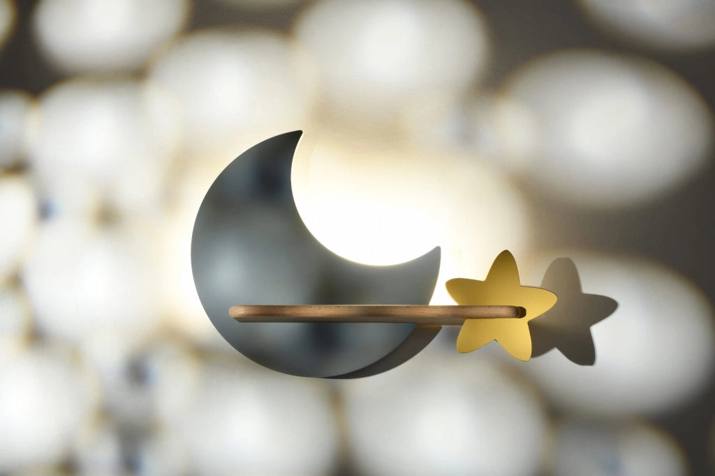 Candellux MOON applique LED 5W 4000K legno grigio