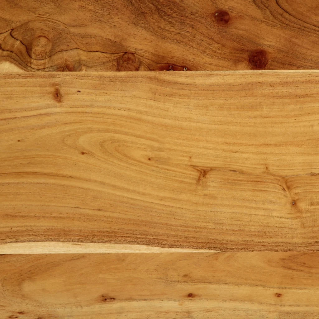 Testiera-Testata 200 cm in Legno Massello di Acacia e Ferro
