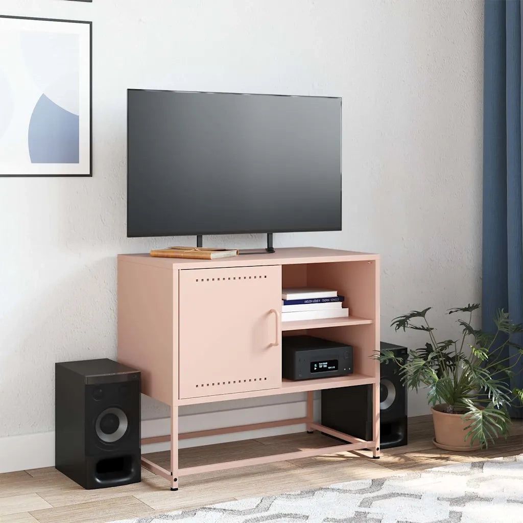 Mobile TV Rosa 68x39x60,5 cm in Acciaio 846519