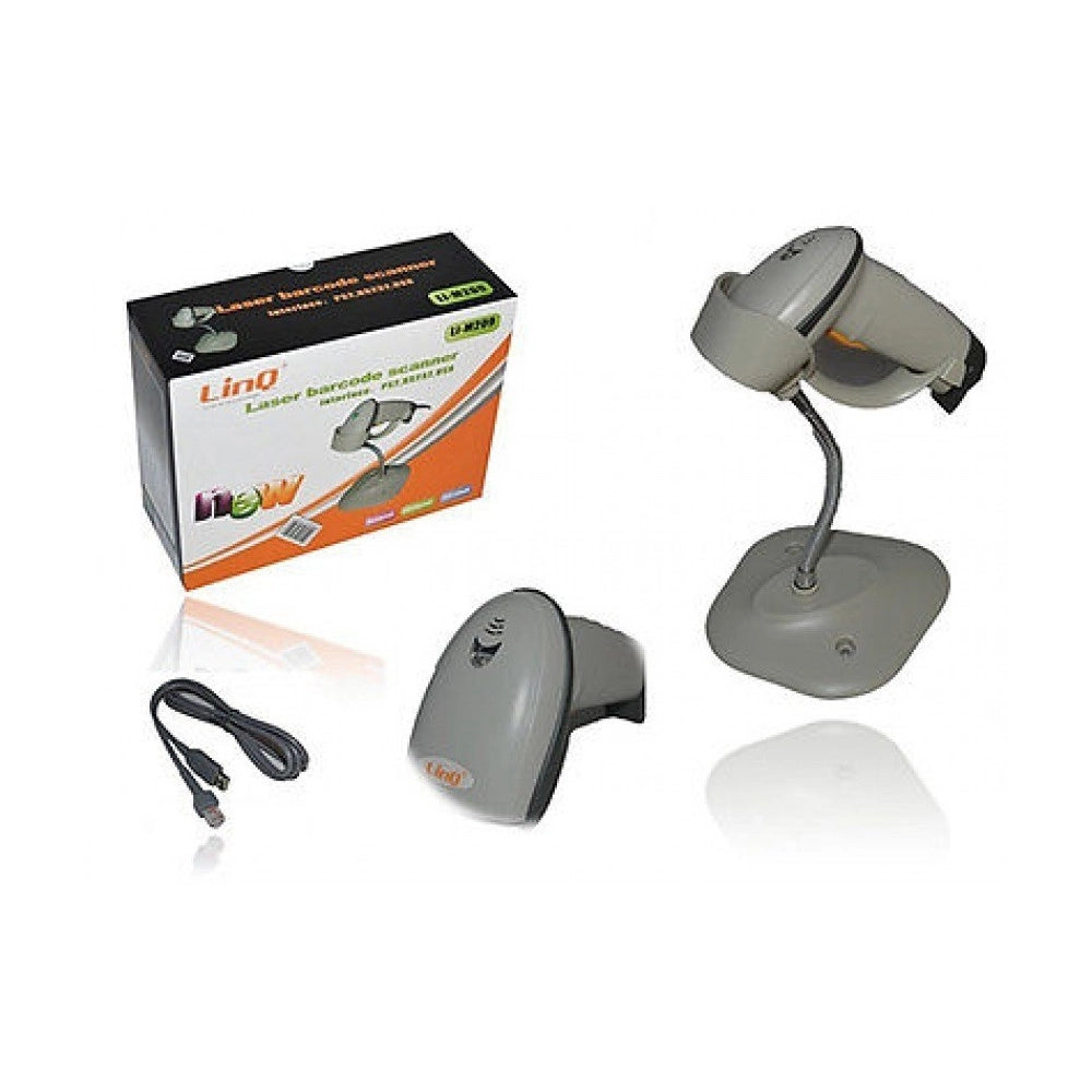 Trade Shop - Lettore Pistola Laser Codice A Barre Barcode Bidirezionale Linq Li-m209 -